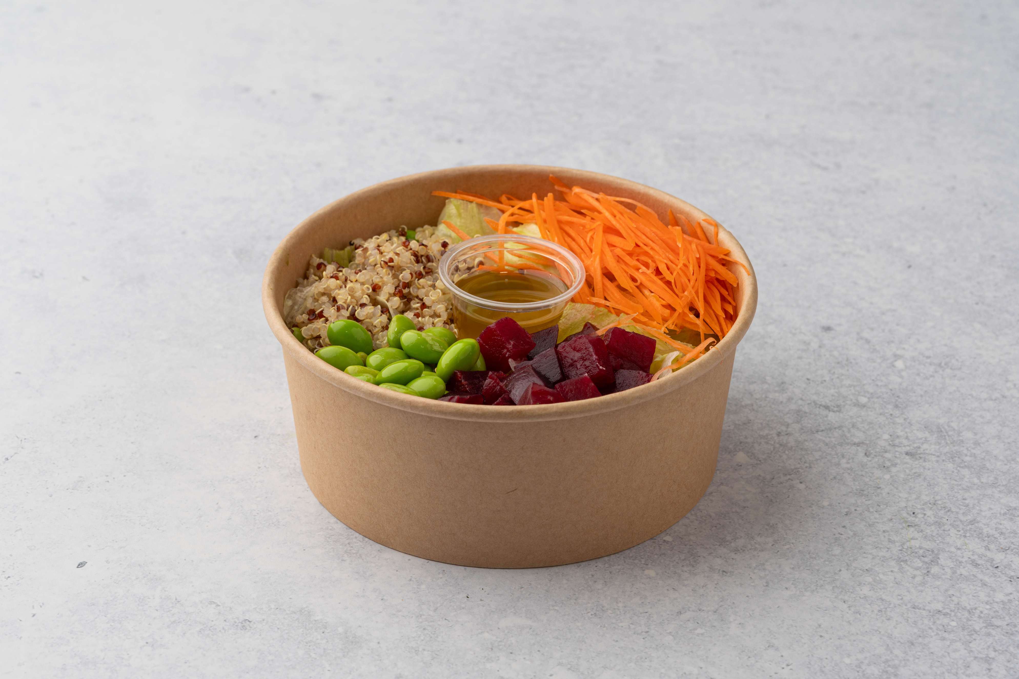 Colorful Beet Salad With Carrot Edamame And Quinoa